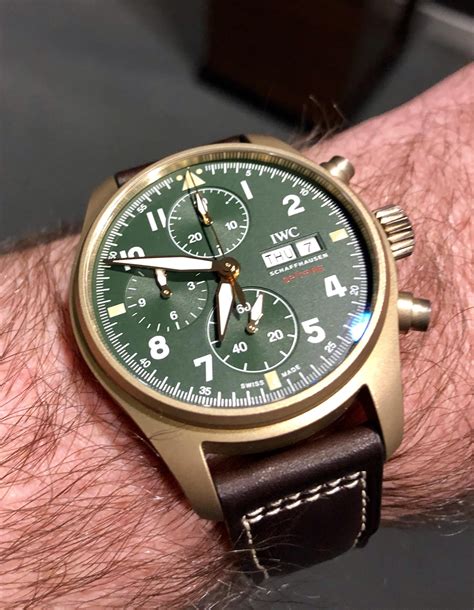 bronze iwc|iwc spitfire chronograph bronze.